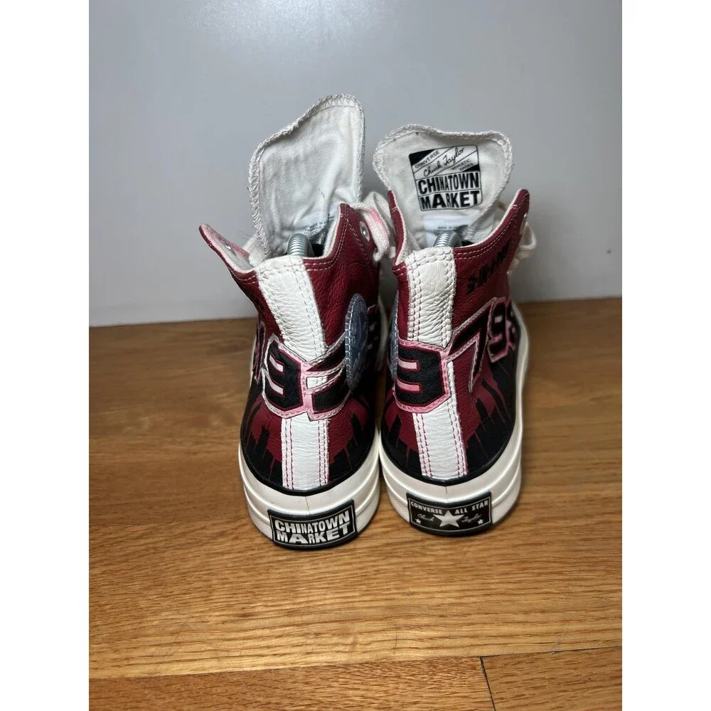 Converse Chinatown Market Jeff Hamilton Shoes Mens Size 7 Red Black 171243C - Picture 5 of 10